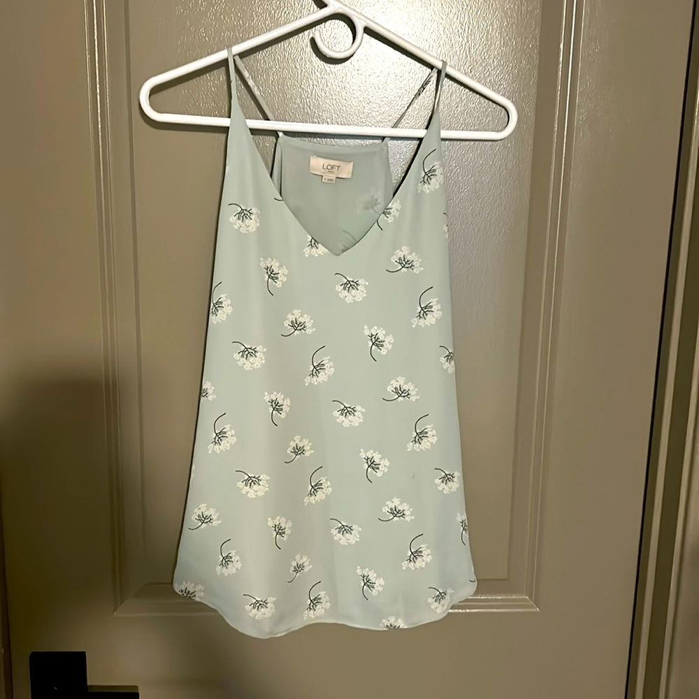 LOFT tank top with flowered pattern